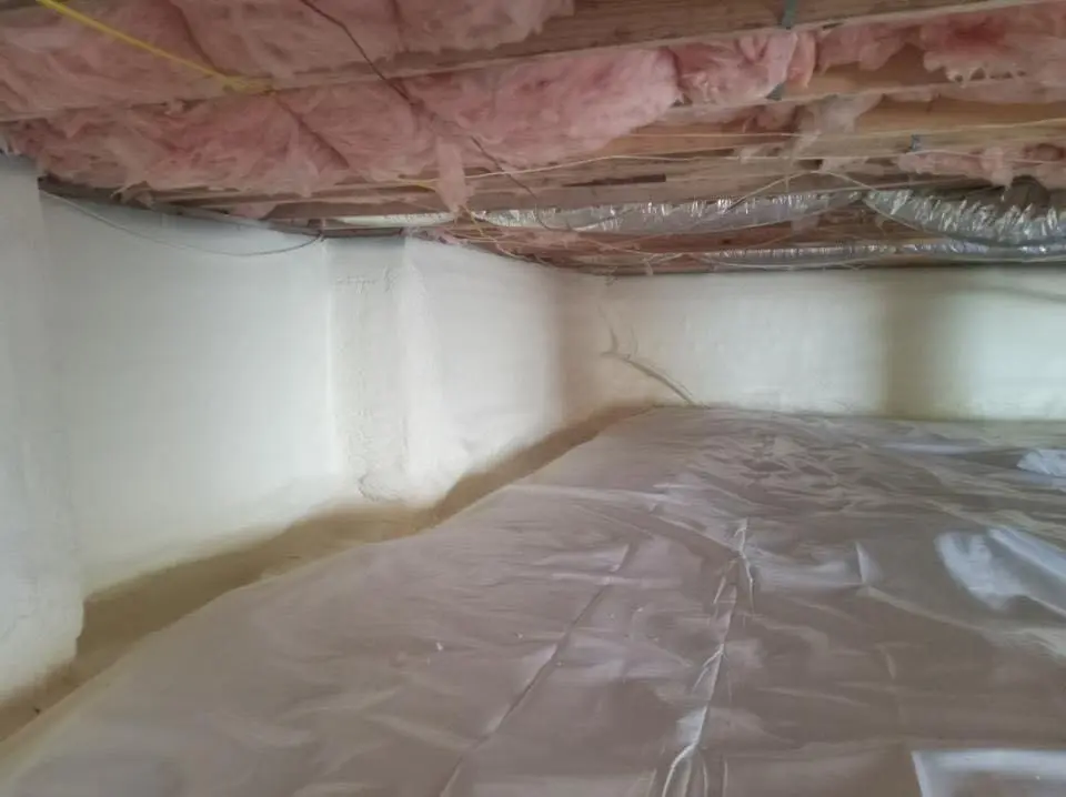 Crawl space encapsulation with closed-cell spray foam for Attic Insulation in Cresaptown