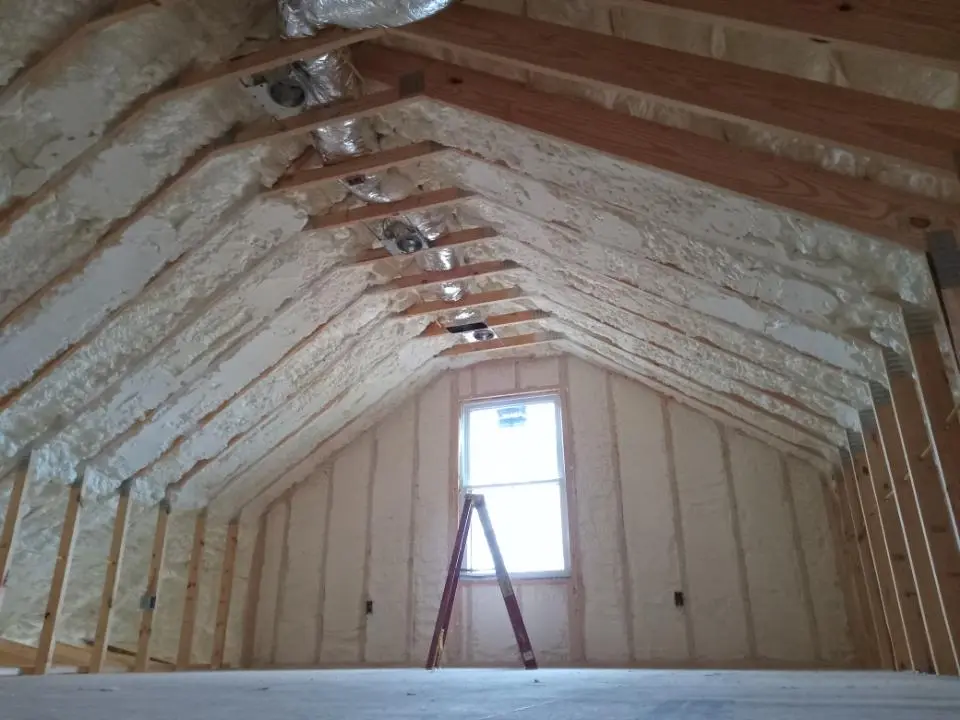 Spray foam roofing application for Crawl Space Insulation project in Cresaptown